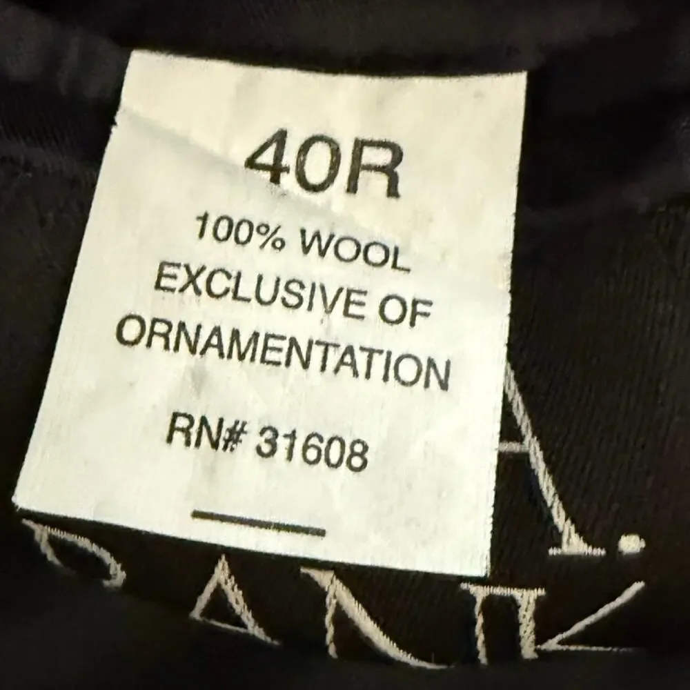 Jos A Bank Men's 40R Black Wool Blazer Sport Coat 2 Button Classic Fit